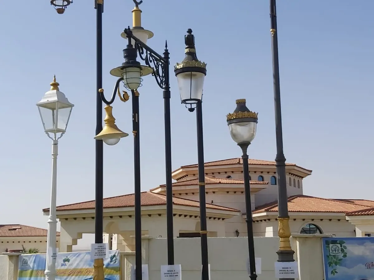 Range of decorative light pole designs
