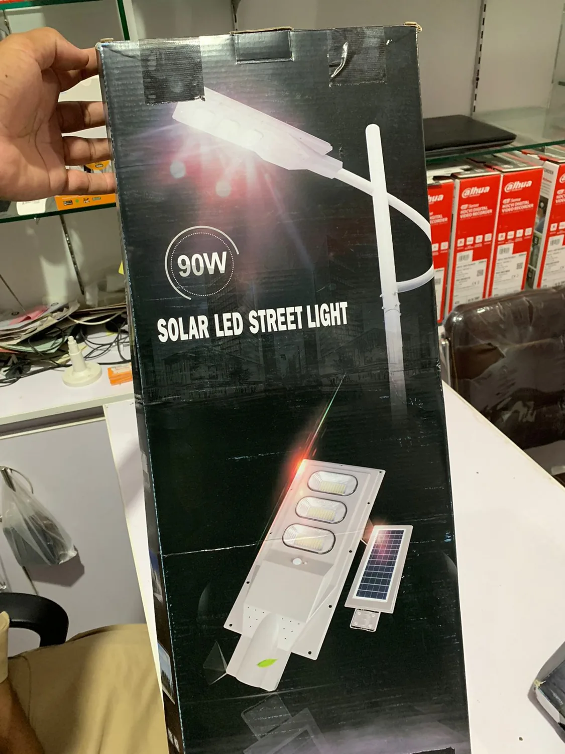 90W solar LED street light example