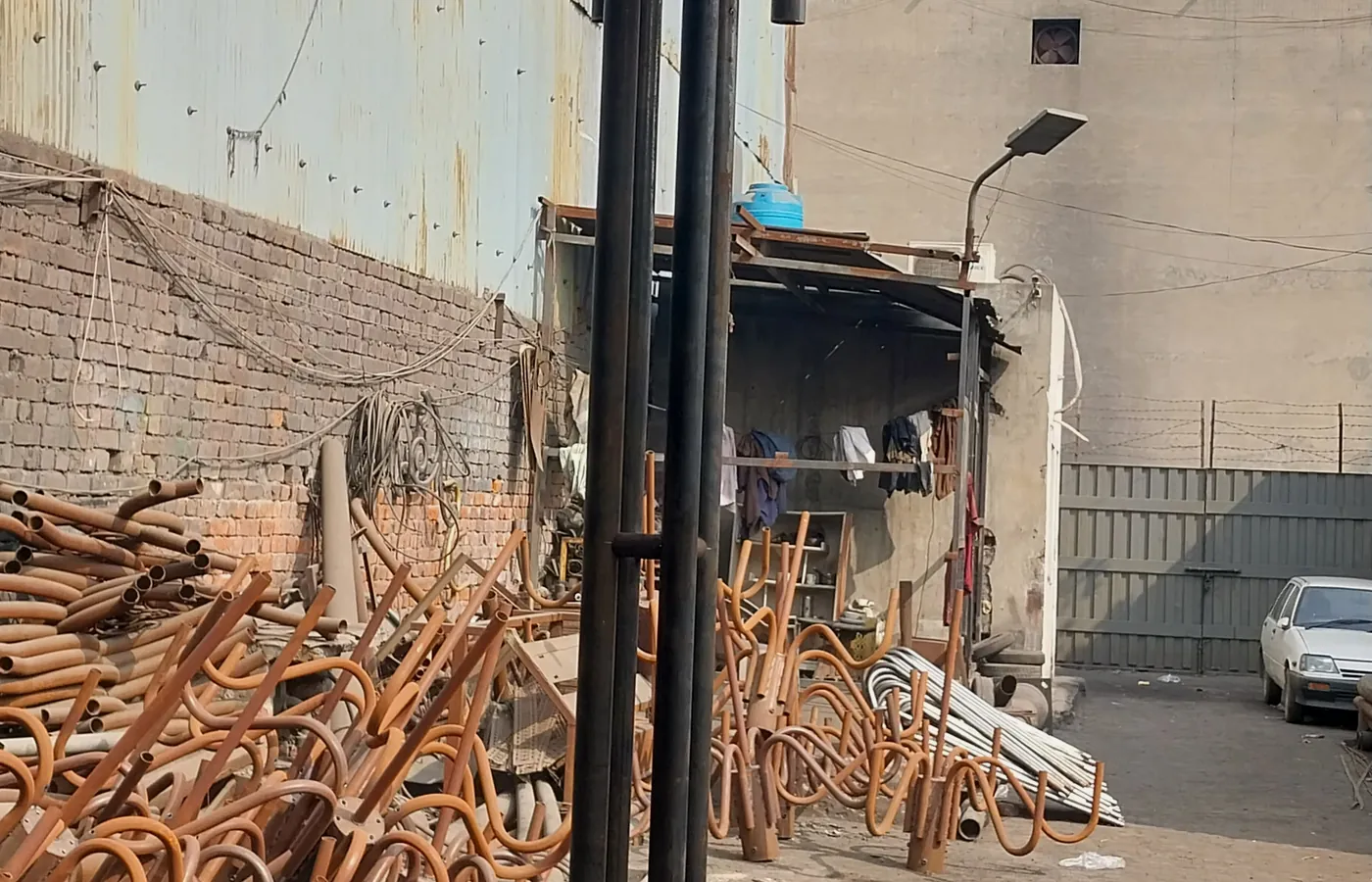 Pole fabrication workshop